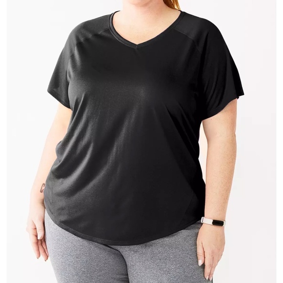 Tek Gear Women’s Black Performance DryTek Tee (Size XL) - Picture 1 of 8